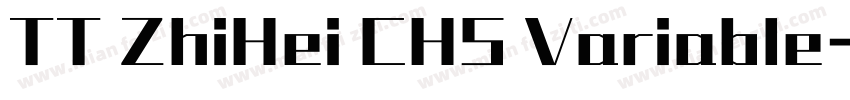 TT ZhiHei CHS Variable字体转换